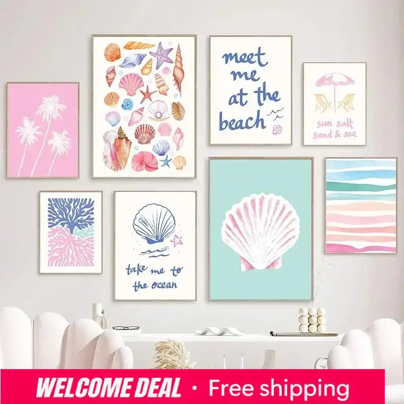 Resin Art Gallery - 2026 Coastal Gallery Wall Art Summer