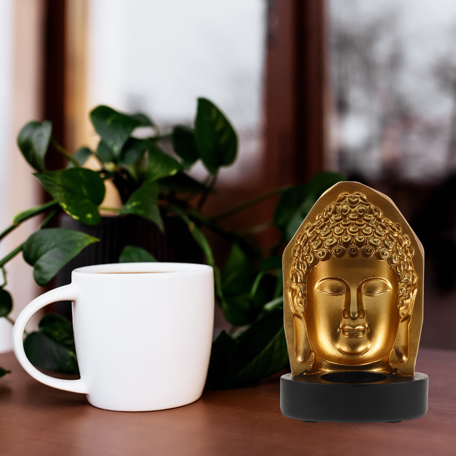 Resin Art And Decor - Tea Light Holder Resin Buddha Holder