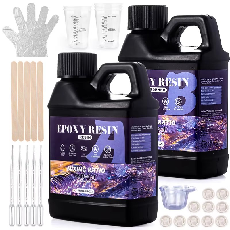 Uv Resin Clear Hard - Easy Mix 1:1 Epoxy Resin Kit