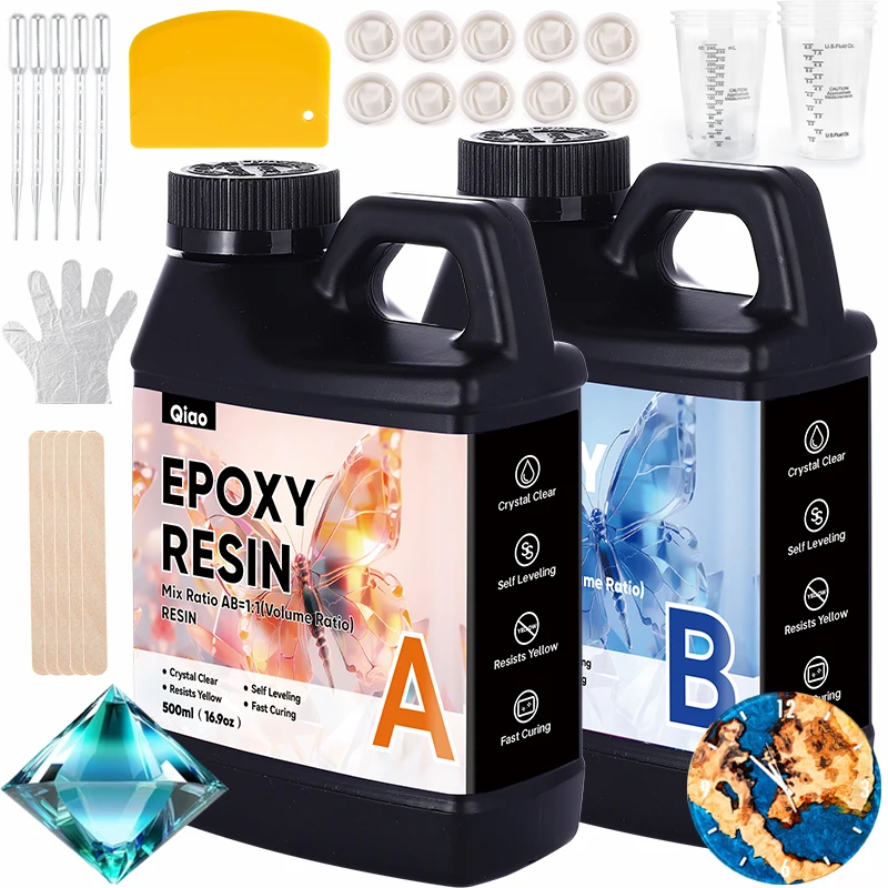Resin Art And Jewelry - Anti-Yellowing Crystal Clear Epoxy Resin Kit