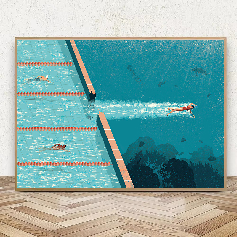 Resin Art Zone - Abstract Expand Comfort Zone Swimming Pool