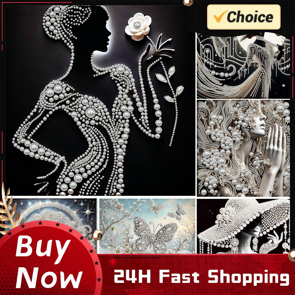 Resin Art Supplies - DIY Ladies Pearl Diamond Painting Gem