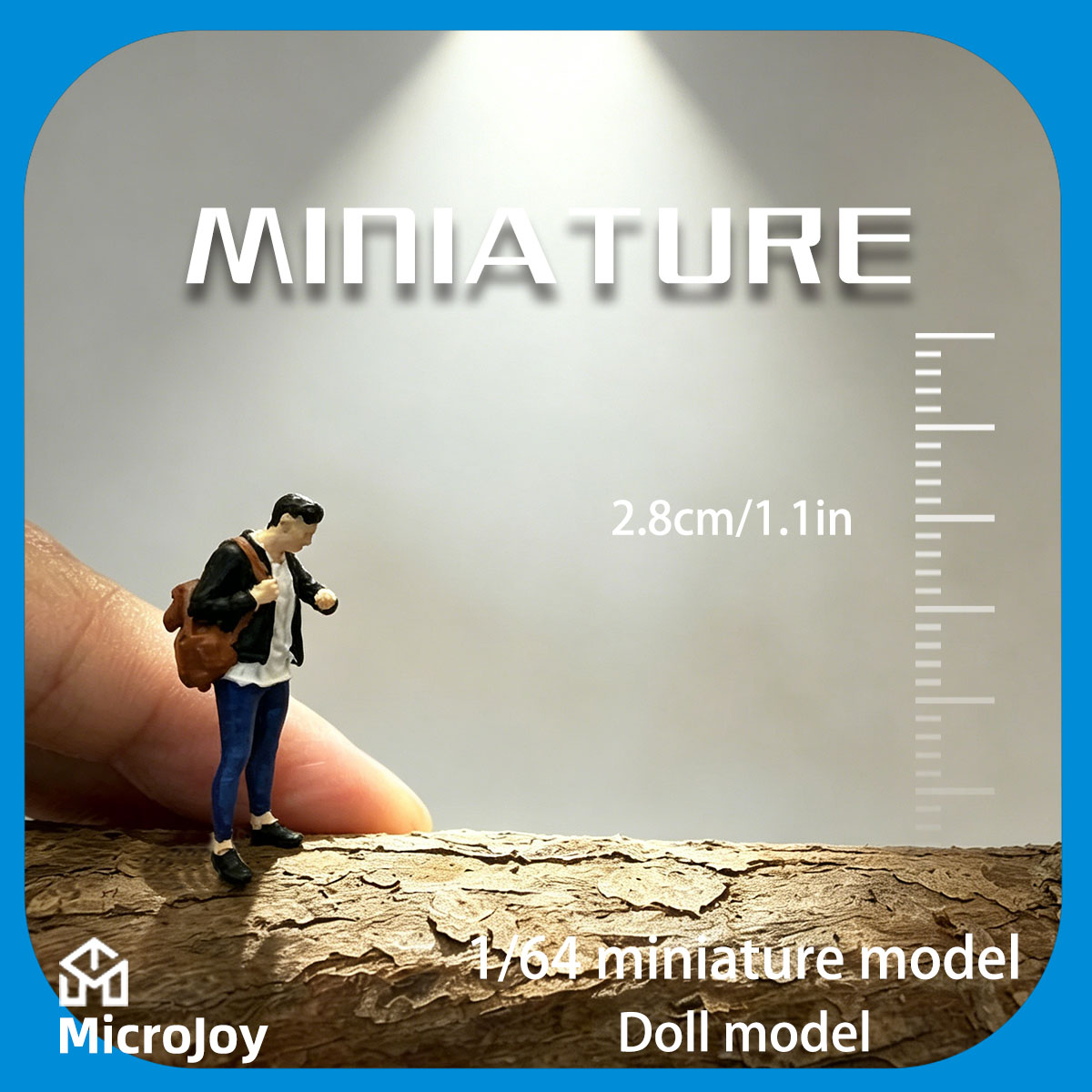 Resin Art Watch - Miniature Figure Model 1:64 Scale, Male
