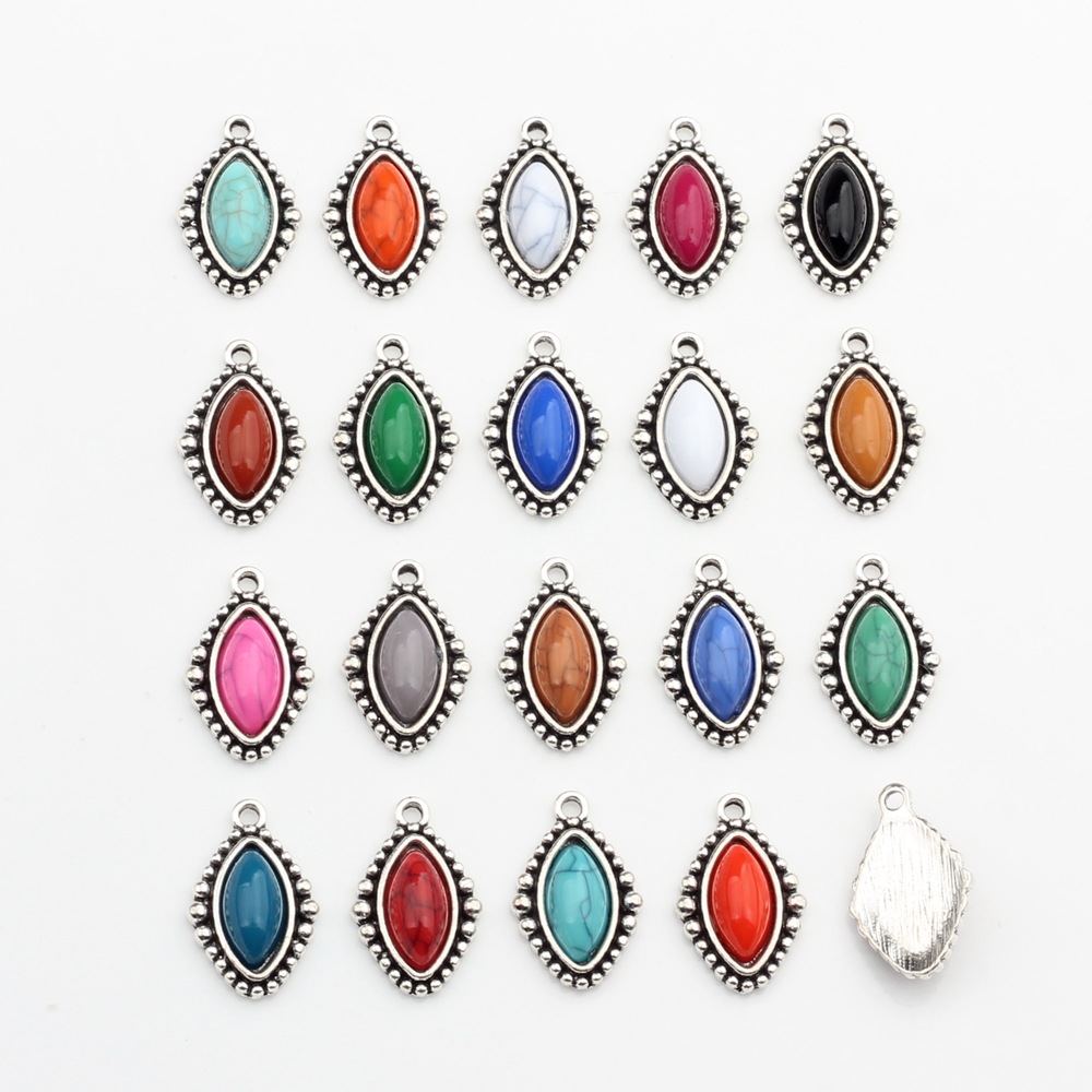 Resin Art Necklace - Zinc Alloy Retro Resin Beads Water