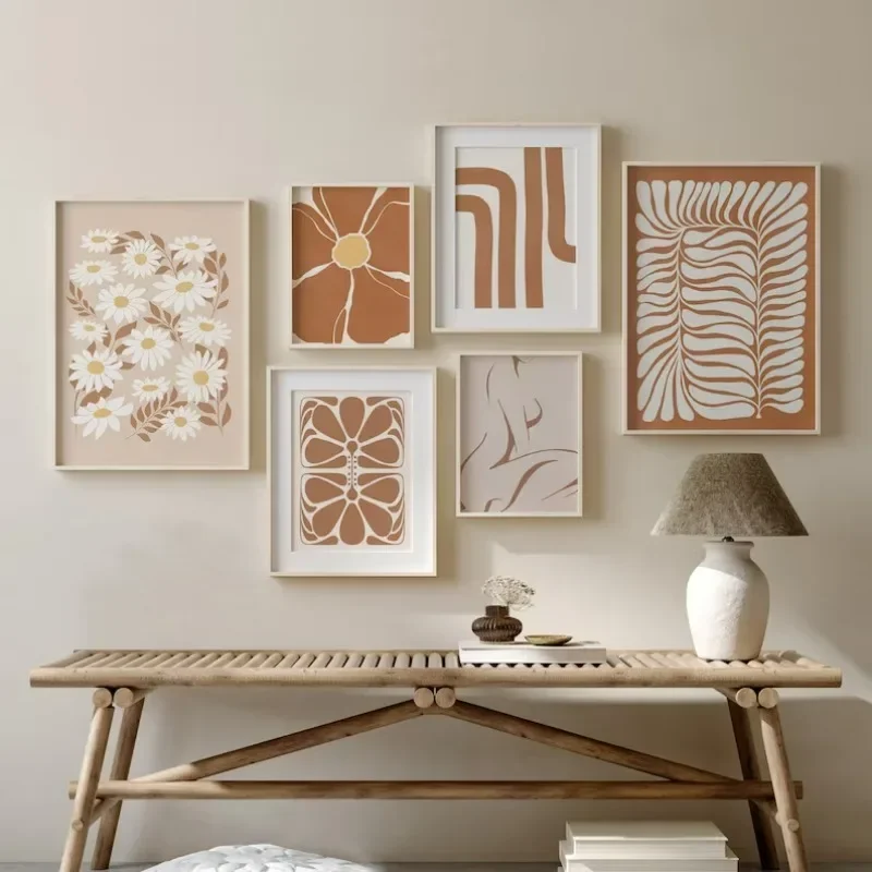 Resin Art Gallery - Burnt Orange Terracotta Print Gallery Poster