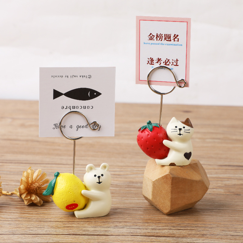 Resin Art Name - Animal Cartoon Photo Clip Base Wedding