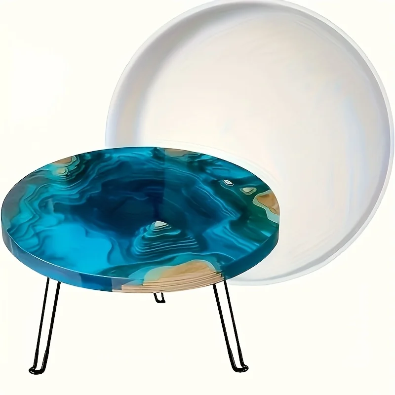 Resin Art And Jewelry - DIY Resin Round Table Silicone Mold,