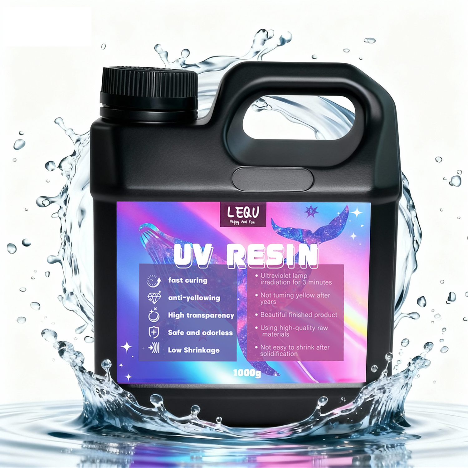 Uv Resin Clear Hard - 1000g UV Resin Crystal Clear Hard
