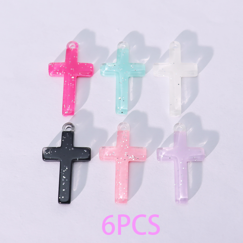 6pcs DIY earring pendant Flatb - Resin Art Pendant ulasan dan harga