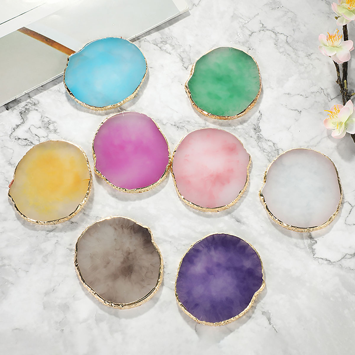 Irregular Multi Colour Resin J - Resin Art Necklace ulasan dan harga