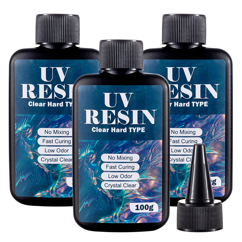 100/200/300g UV Resin Hard Typ - Uv Resin Clear Hard ulasan dan harga
