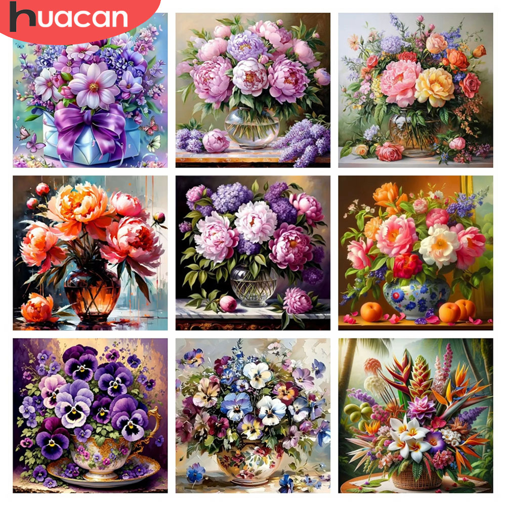 HUACAN 5D Diamond Mosaic Rose  - Resin Art For Rose ulasan dan harga