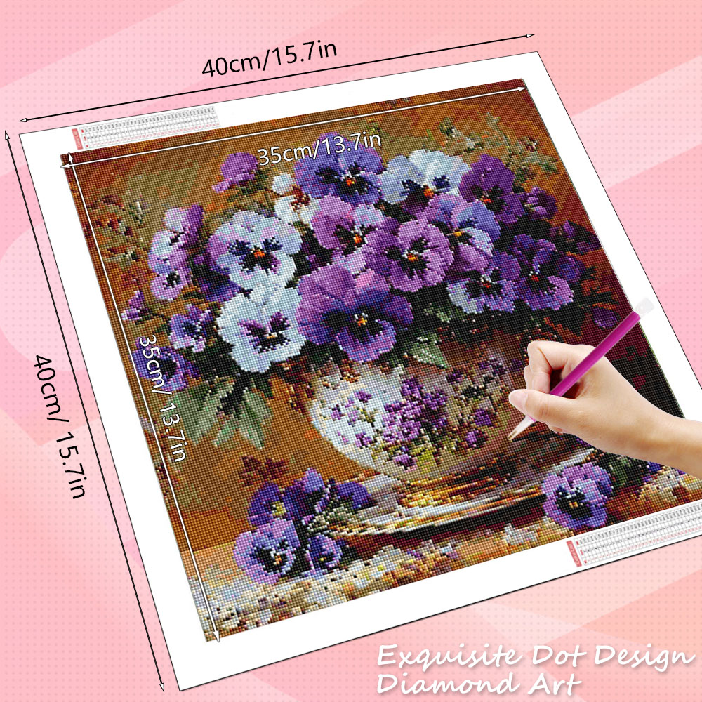 HUACAN 5D Diamond Mosaic Rose  - Resin Art For Rose ulasan dan harga