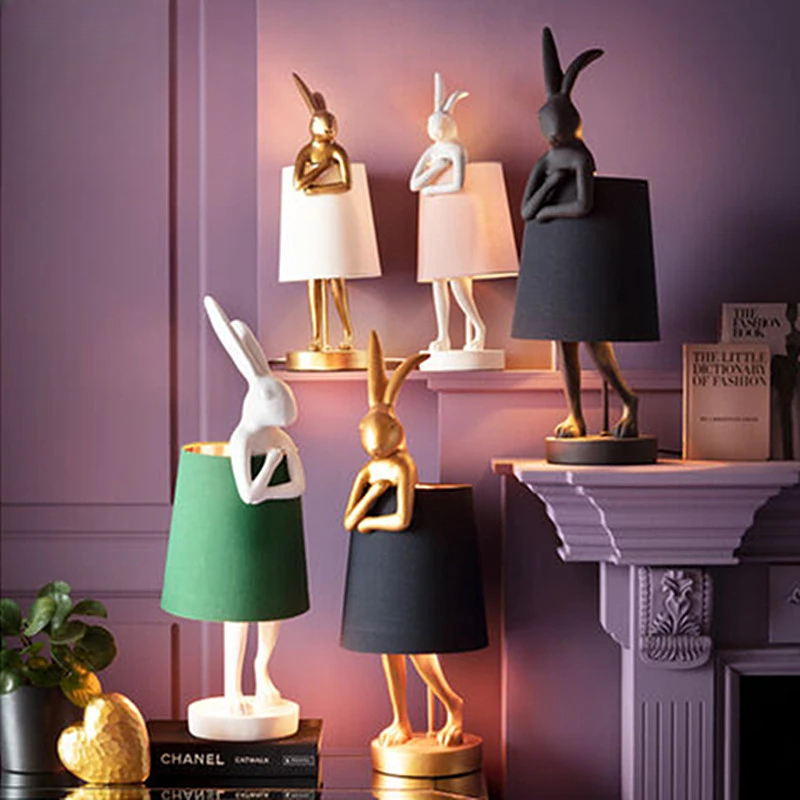 Table Lamp Retro Animal  Creat - Resin Art On Floor ulasan dan harga