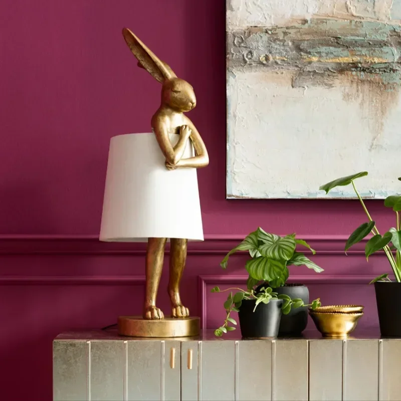 Table Lamp Retro Animal  Creat - Resin Art On Floor ulasan dan harga