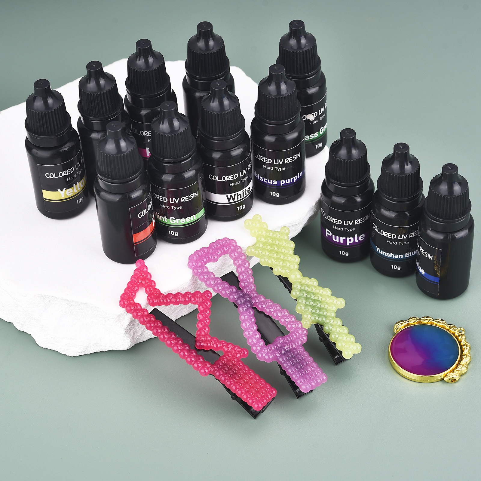 17 Colors UV Resin Glue 10ml E - Uv Resin Clear Hard ulasan dan harga