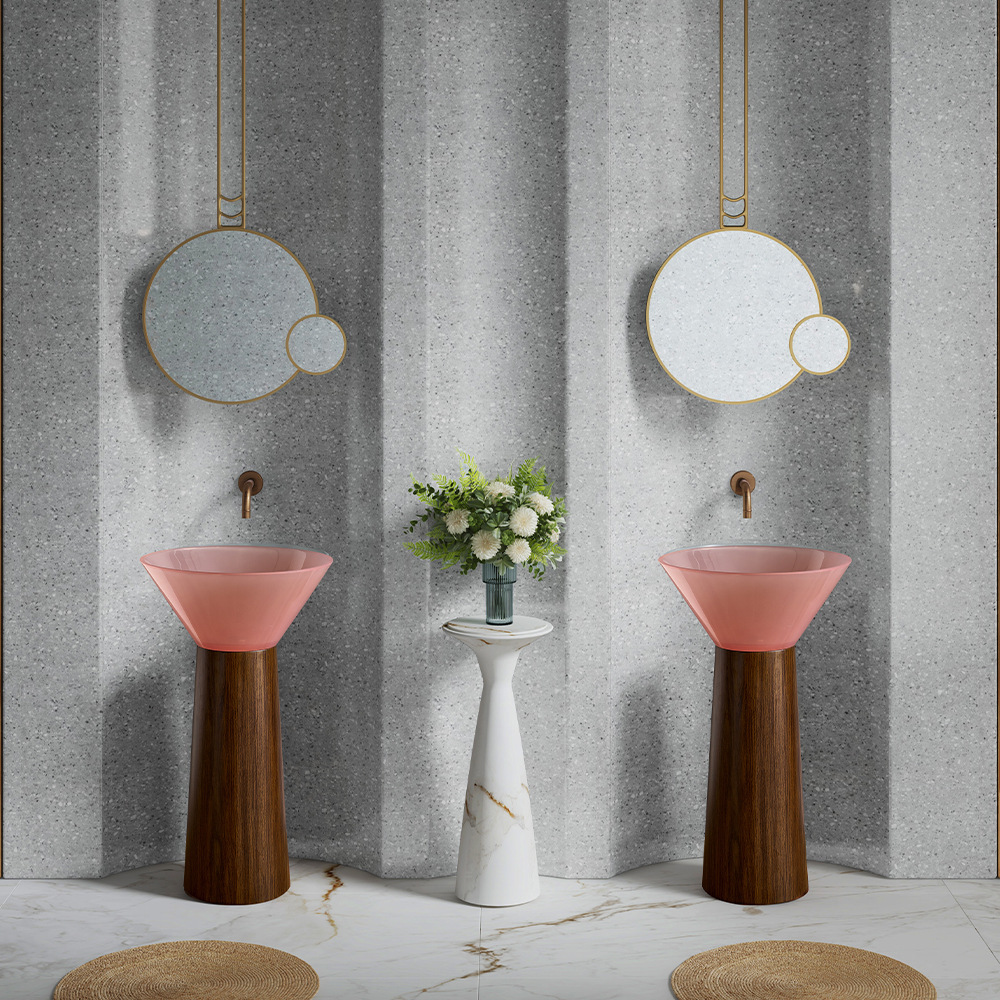 Column basin Washbasin Transpa - Resin Art Floor ulasan dan harga