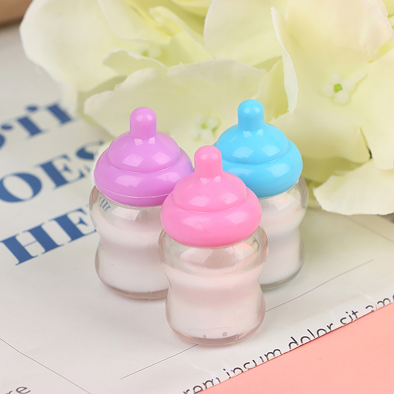 3PCS Dollhouse Baby Bottle Acc - Resin Art Baby ulasan dan harga
