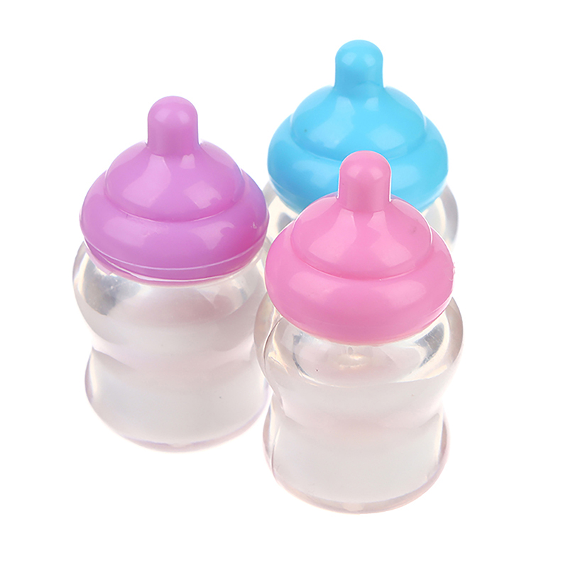 3PCS Dollhouse Baby Bottle Acc - Resin Art Baby ulasan dan harga
