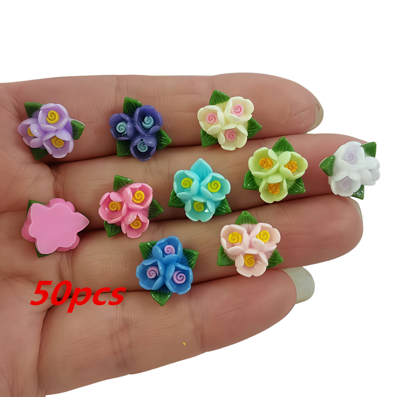 20/50pcs Mixed Resin Mini Colo - Resin Art For Rose ulasan dan harga
