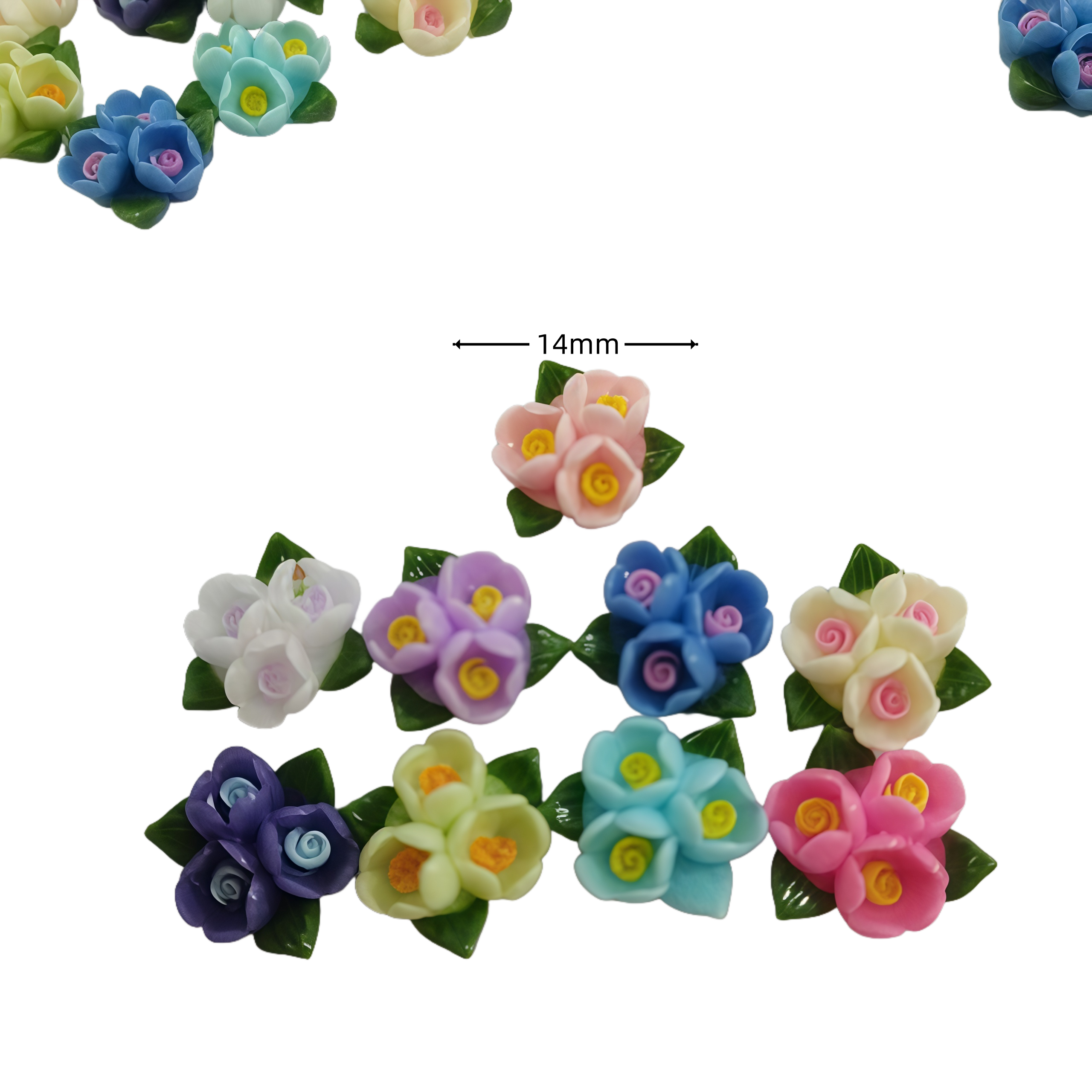 20/50pcs Mixed Resin Mini Colo - Resin Art For Rose ulasan dan harga