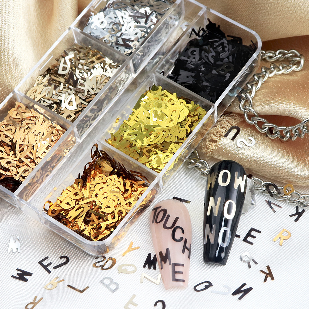 6-Grid Box Metallic Alphabet N - Resin Art Zone ulasan dan harga