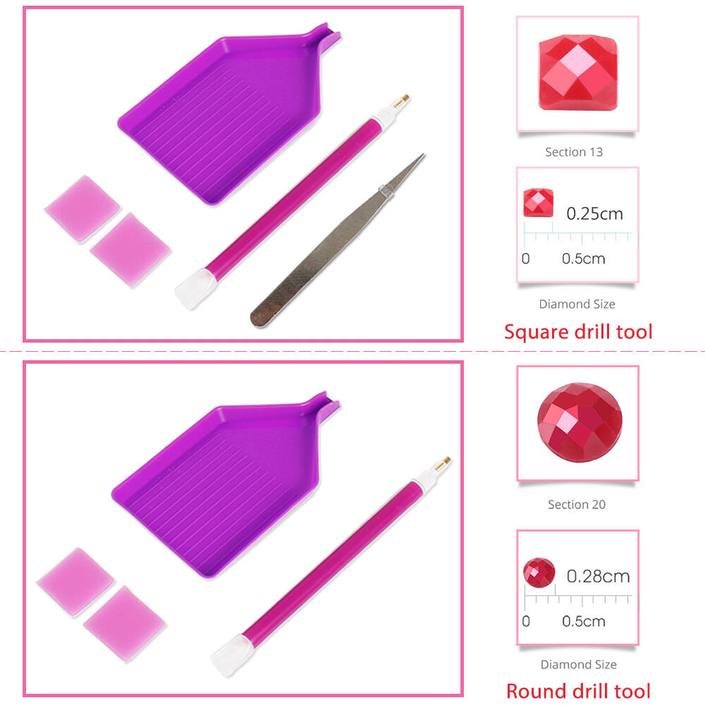 1PC frameless  Full Square Rou - Resin Art Supplies ulasan dan harga