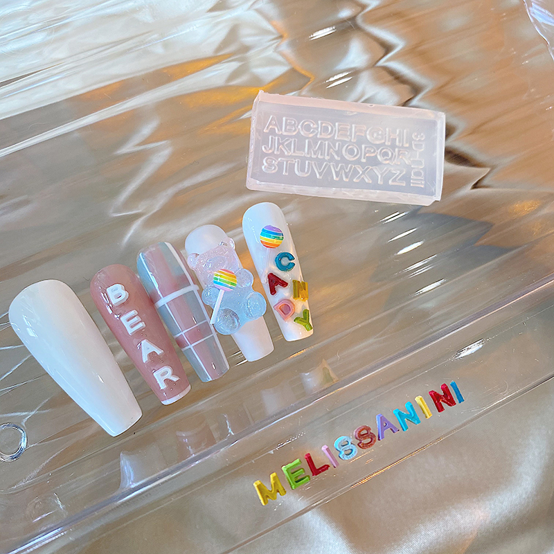 A-Z Letters Nail Art Silicone  - Resin Art Zone ulasan dan harga