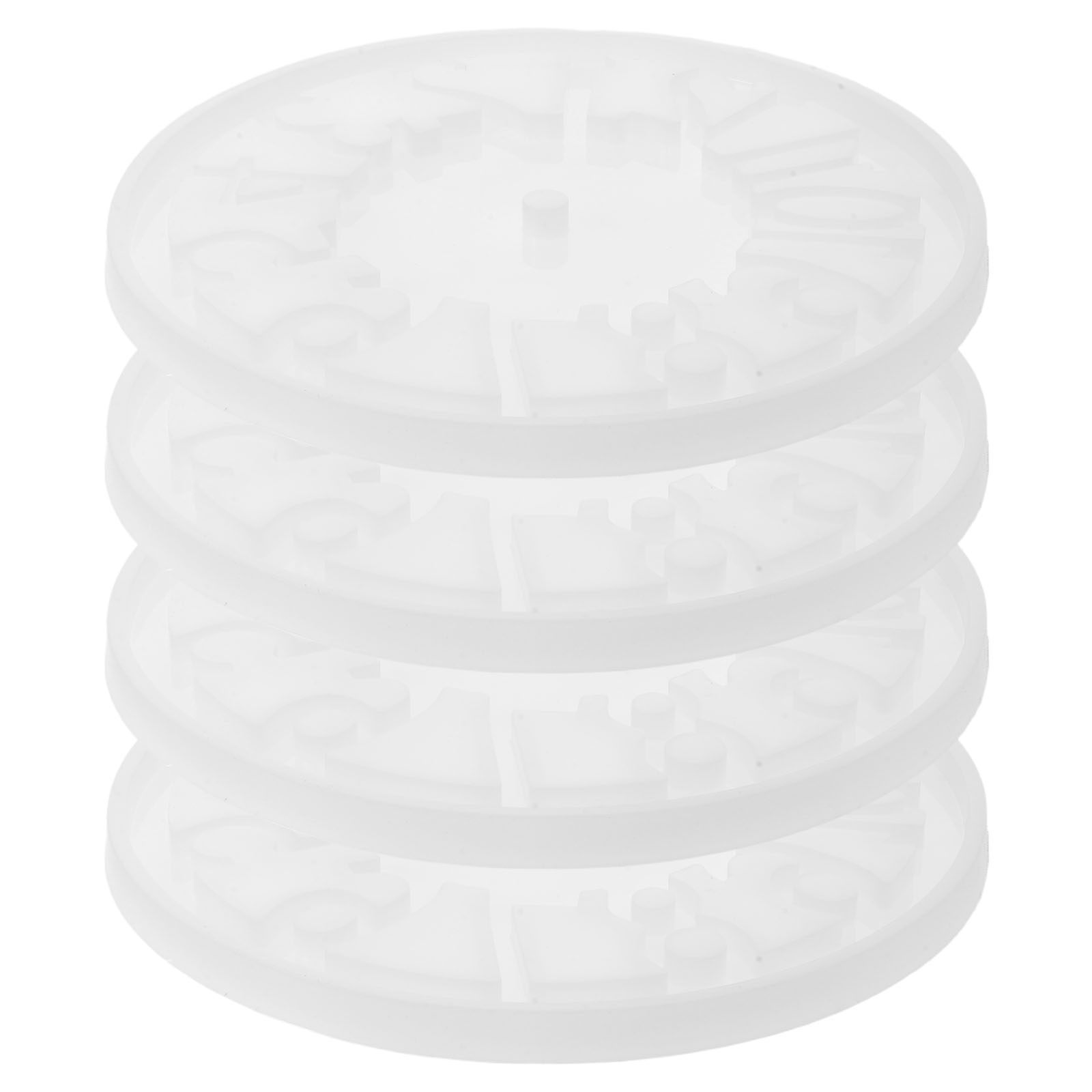 4Pcs Hollow Clock Silicone Mol - Resin Art Clock ulasan dan harga