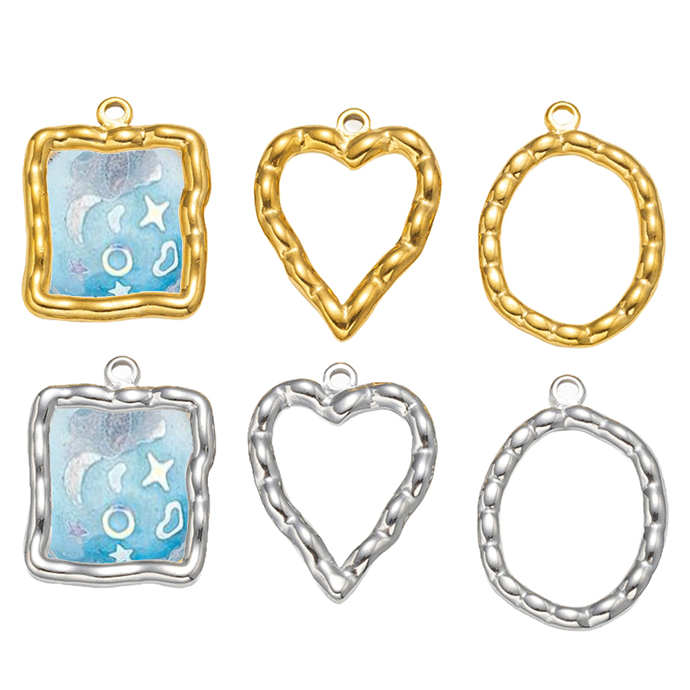 5pcs Stainless Steel Heart Rou - Resin Art And Decor ulasan dan harga