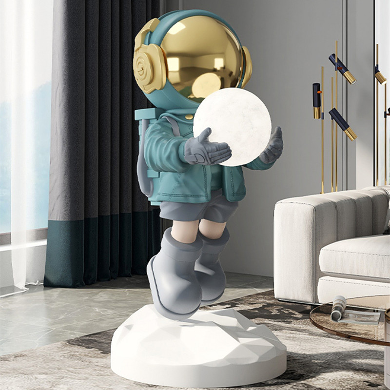 2026 Astronaut Floor Lamp Deco - Resin Art On Floor ulasan dan harga
