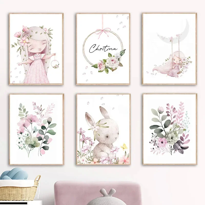 Nordic Cartoon Aesthetics Wall - Resin Art Name ulasan dan harga