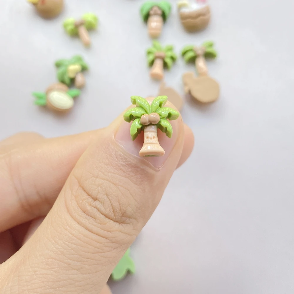 20Pcs Cute Cartoon Coconut Dri - Resin Art And Design ulasan dan harga