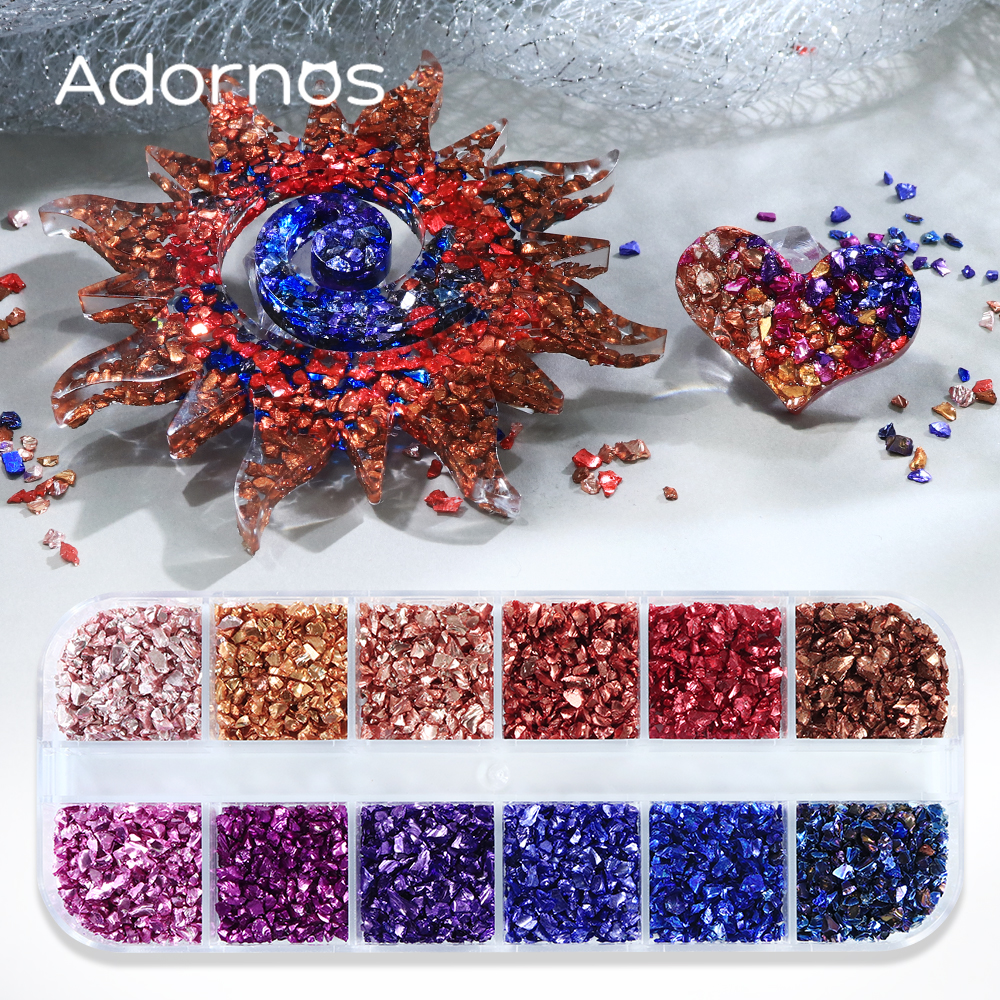 Multicolor Irregular Broken St - Resin Art A Keychain ulasan dan harga