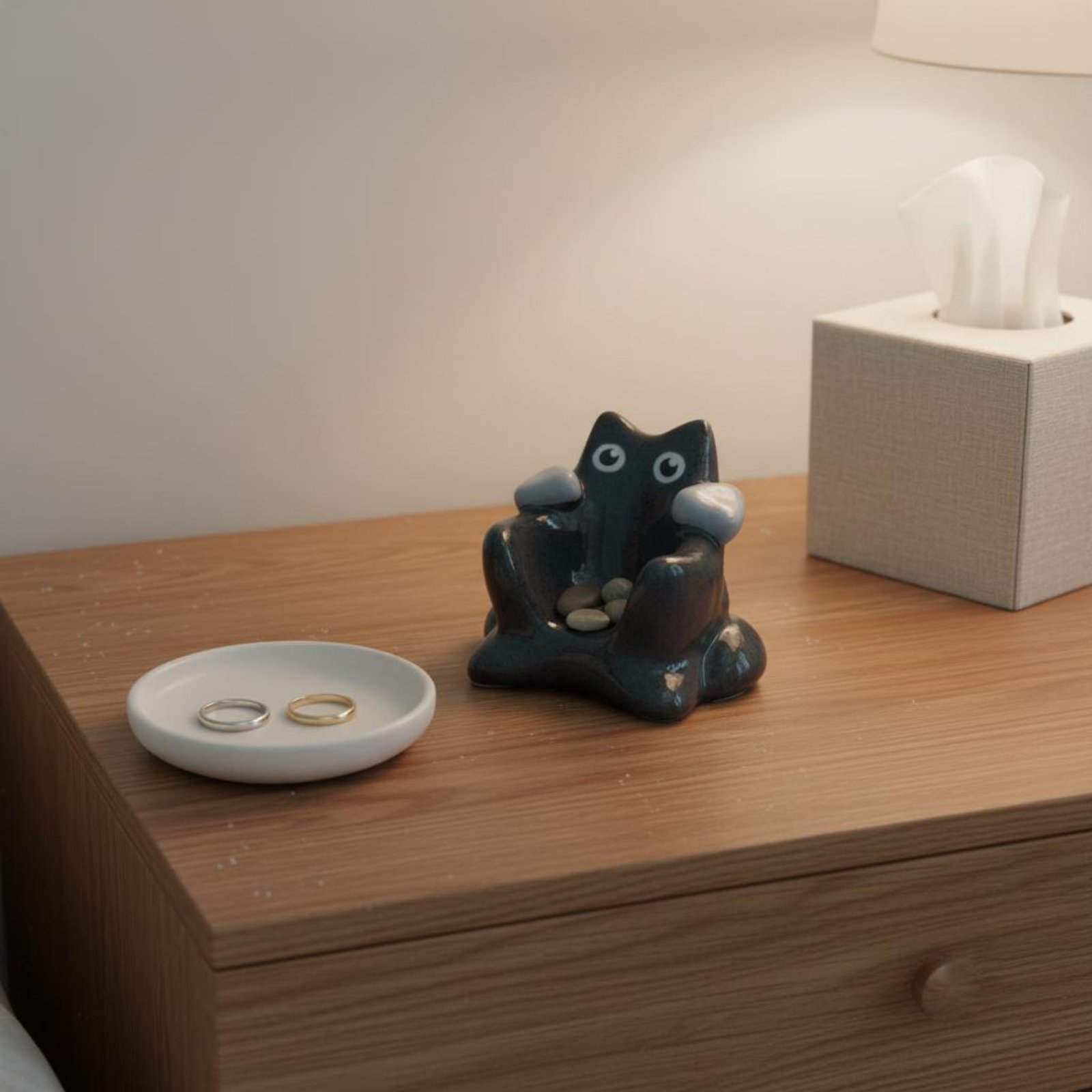 Black Cat Dice Holder Distinct - Resin Art And Decor ulasan dan harga