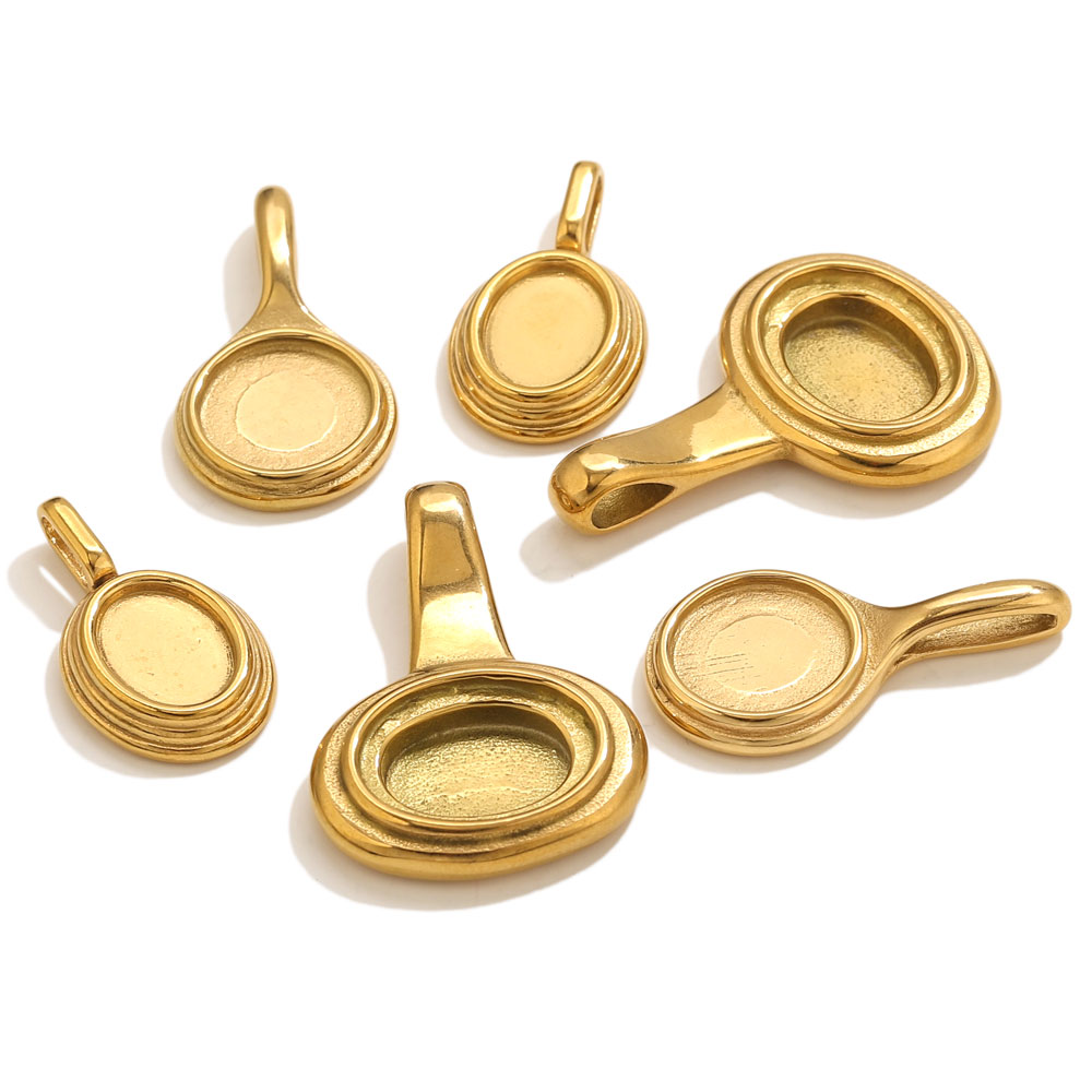 5pcs Stainless Steel Round Ova - Resin Art Supplies ulasan dan harga