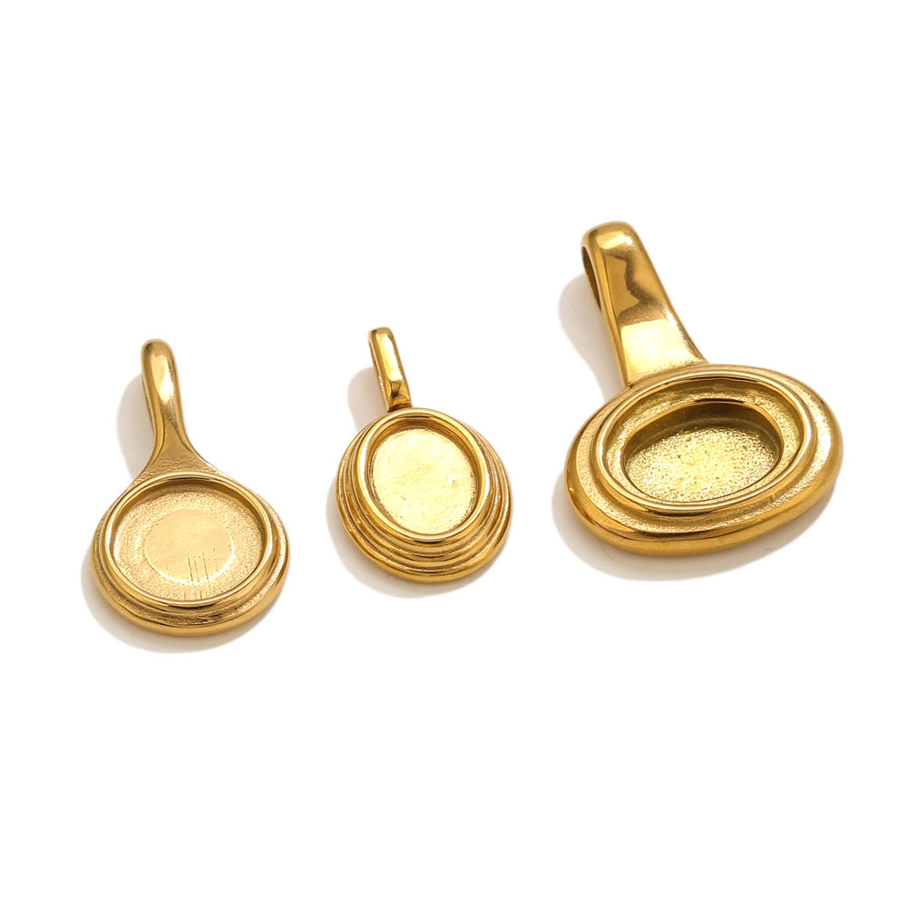 5pcs Stainless Steel Round Ova - Resin Art Supplies ulasan dan harga