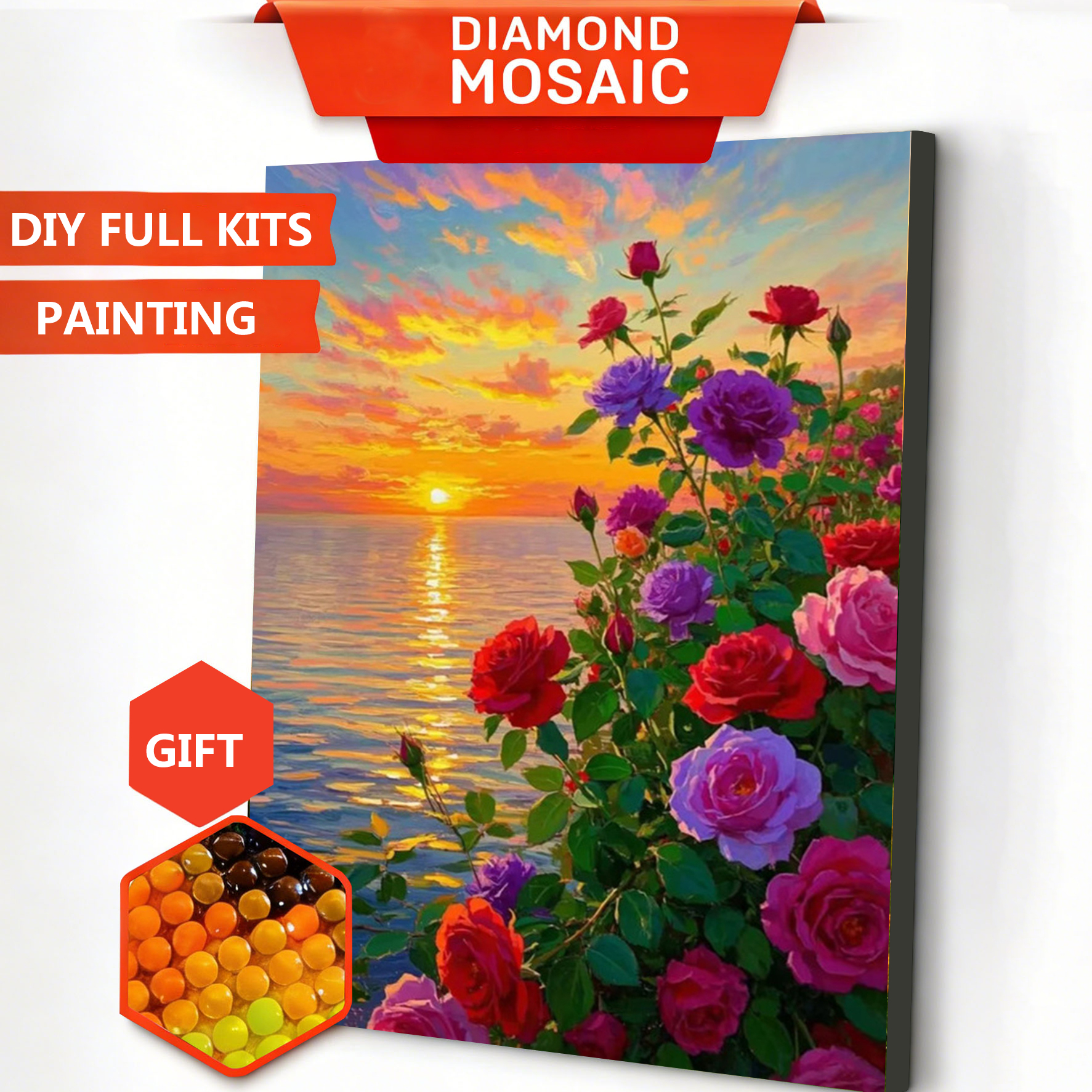 AZQSD Diamond Art Paintings Ro - Resin Art For Rose ulasan dan harga