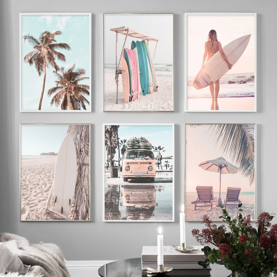 Sunny Beach Bus Surf Palm Tree - Resin Art Aesthetic ulasan dan harga