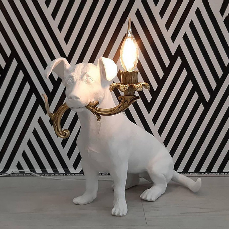 Resin Dog Table light Jobby Ta - Resin Art On Floor ulasan dan harga