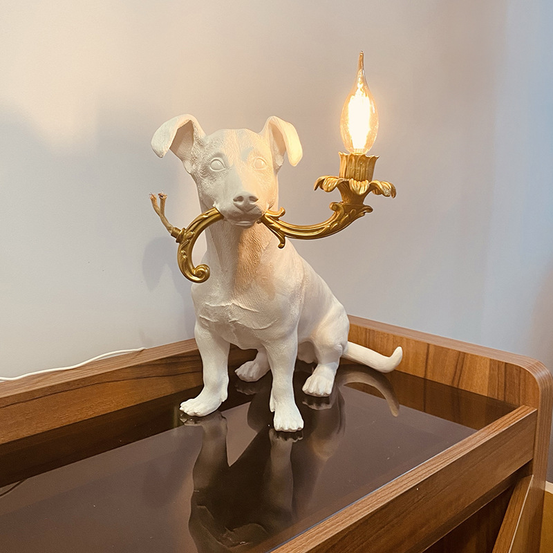 Resin Dog Table light Jobby Ta - Resin Art On Floor ulasan dan harga
