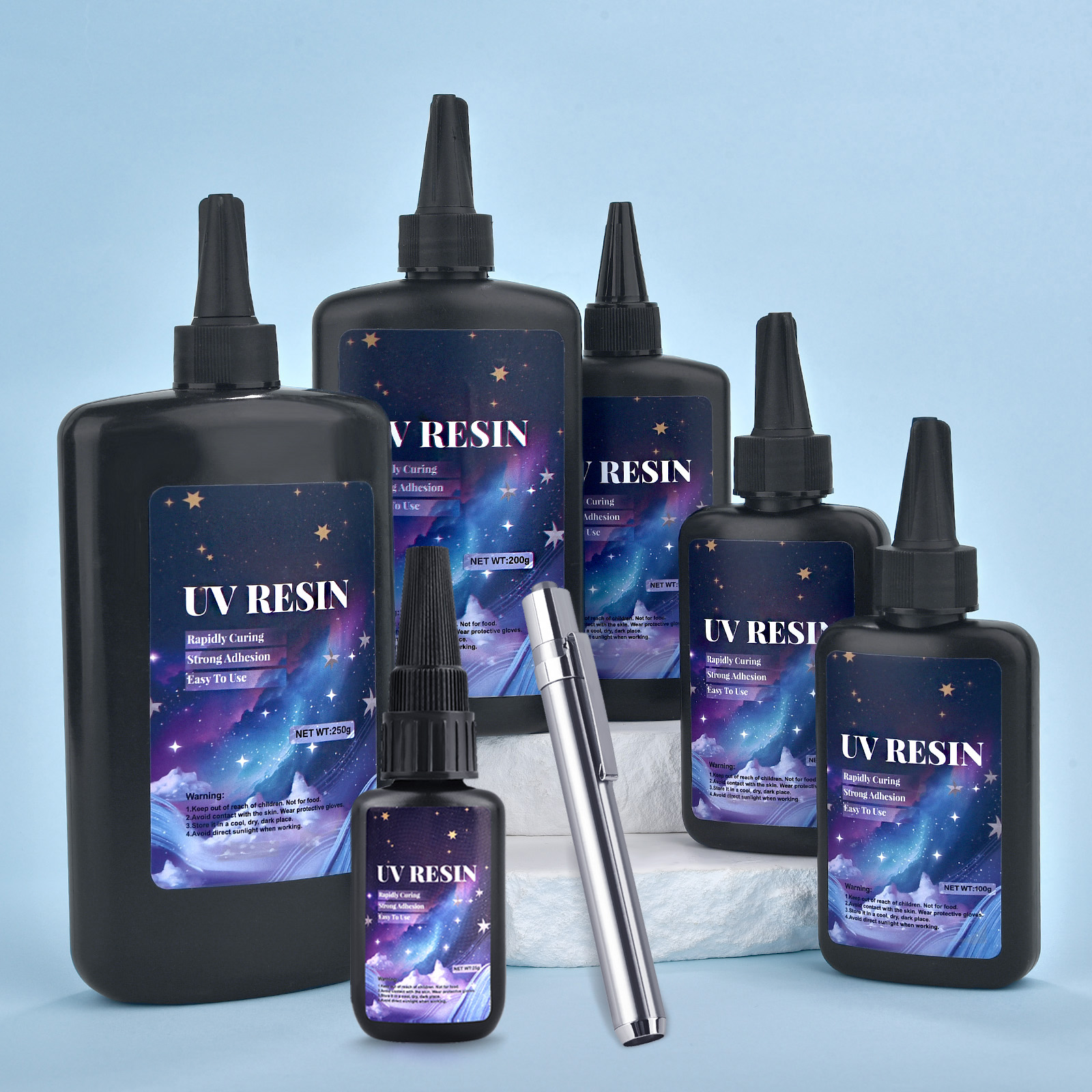 25/50/100/120/200/250g UV Fix  - Uv Resin Clear Hard ulasan dan harga