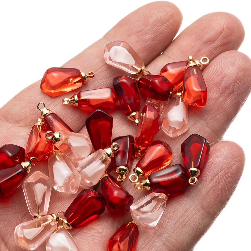 10Pcs Resin Pomegranate Seed F - Resin Art Pendant ulasan dan harga