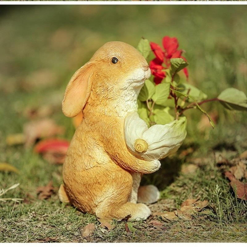 Outdoor Garden Statues Rabbit  - Resin Art And Decor ulasan dan harga