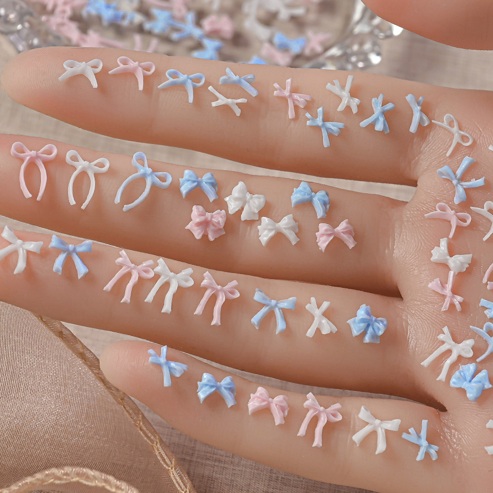 100pcs Baby Blue Mini Ribbon B - Resin Art Baby ulasan dan harga