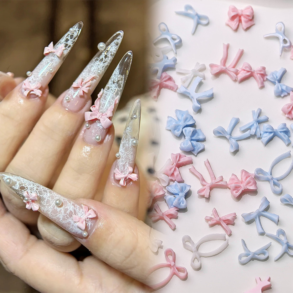 100pcs Baby Blue Mini Ribbon B - Resin Art Baby ulasan dan harga