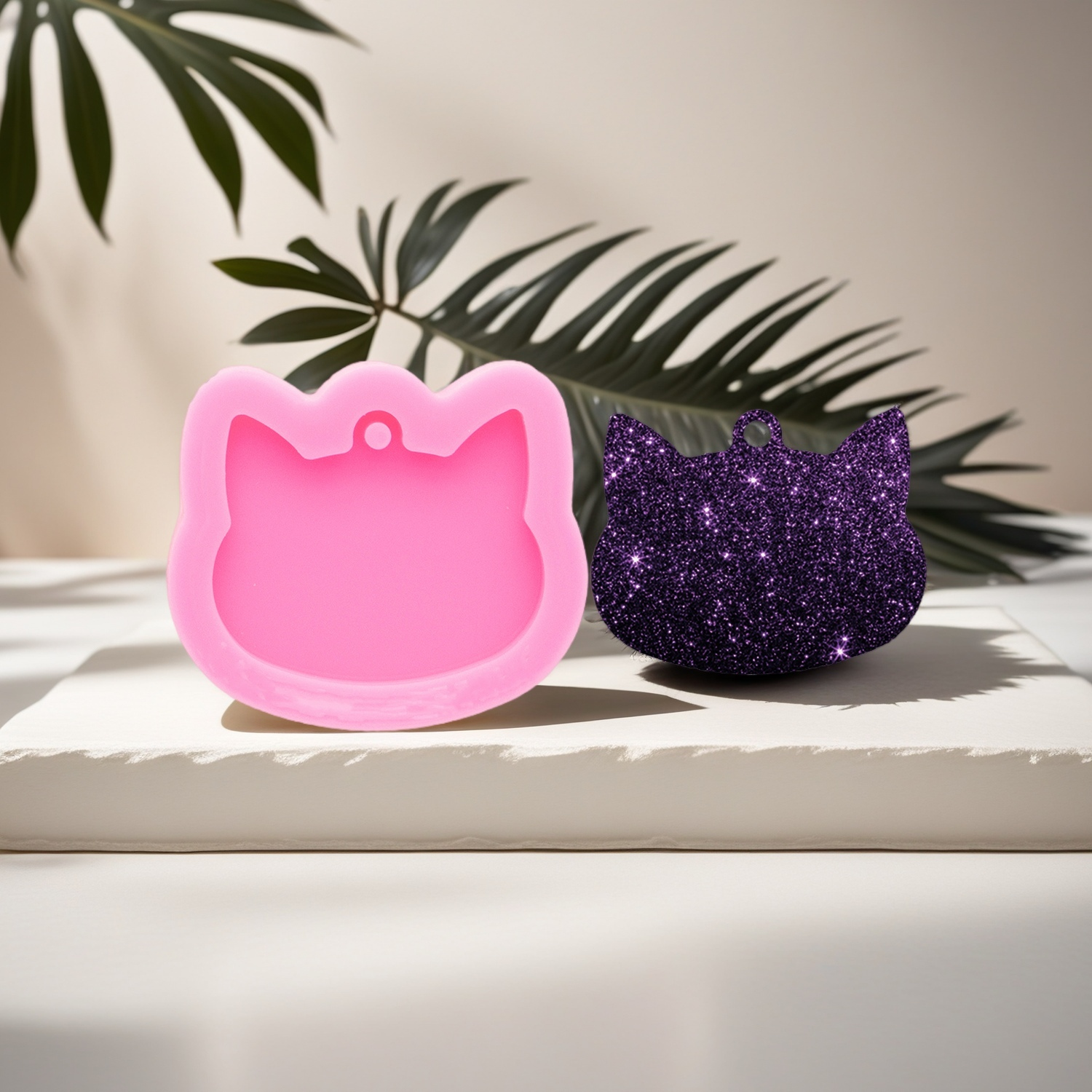 Silicone Cat Molds DIY Epoxy R - Resin Art A Keychain ulasan dan harga