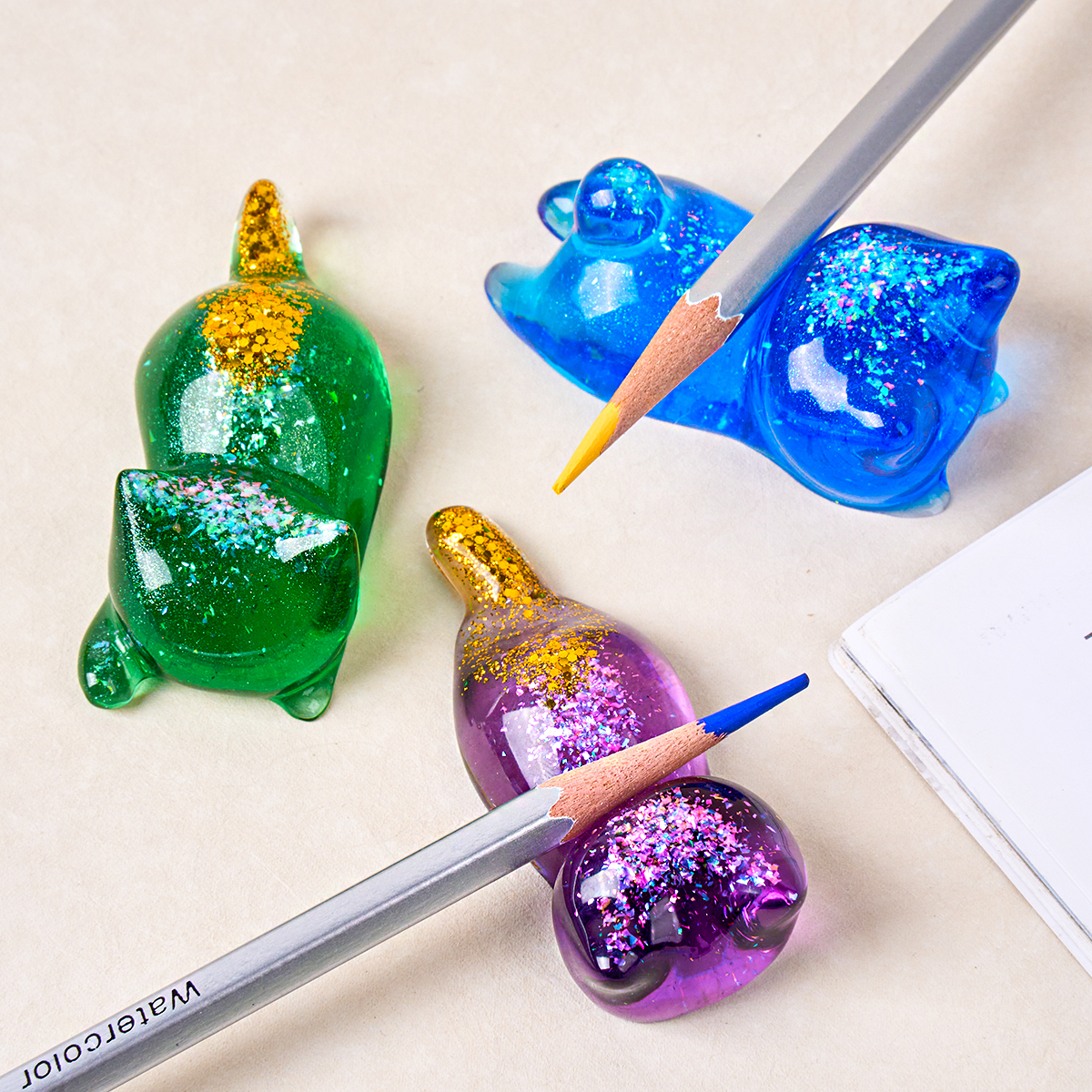 3D Cat Crystal Epoxy Resin Mol - Resin Art Table ulasan dan harga