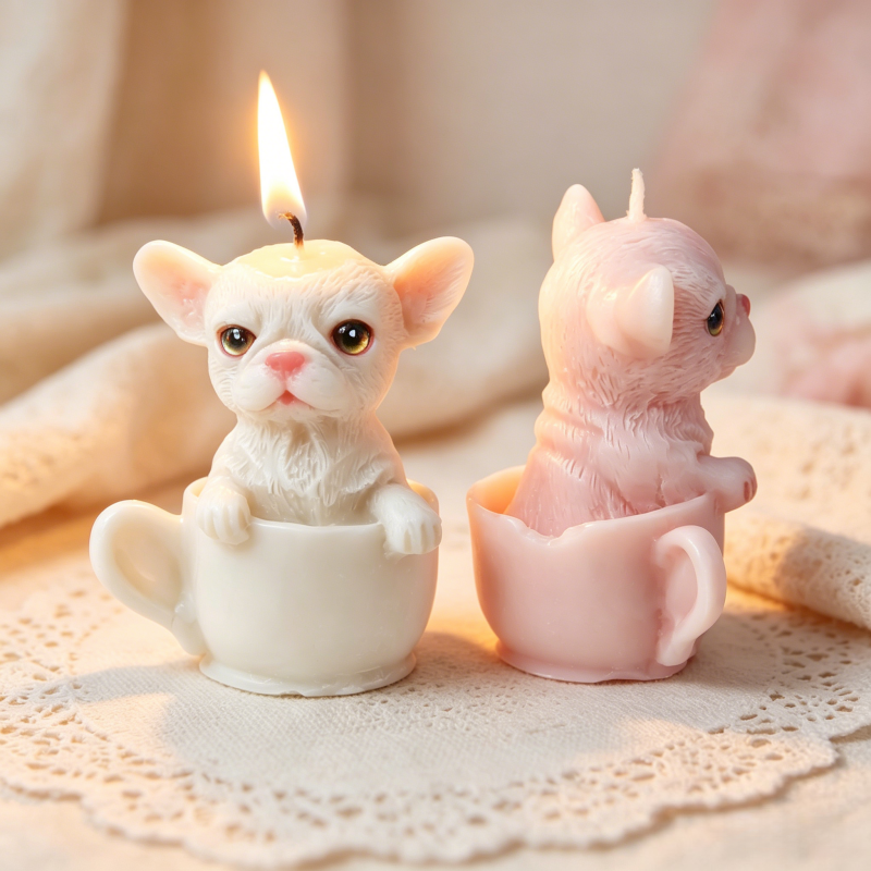 Cute Dog Cup Shaped Silicone M - Resin Art Table ulasan dan harga