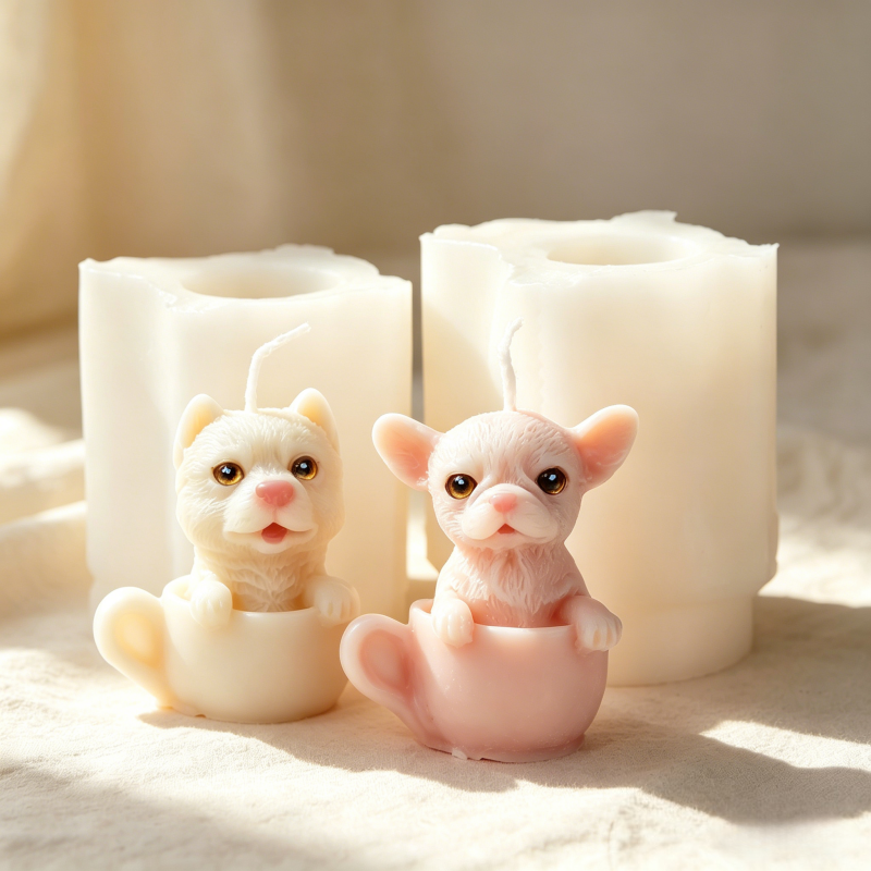Cute Dog Cup Shaped Silicone M - Resin Art Table ulasan dan harga